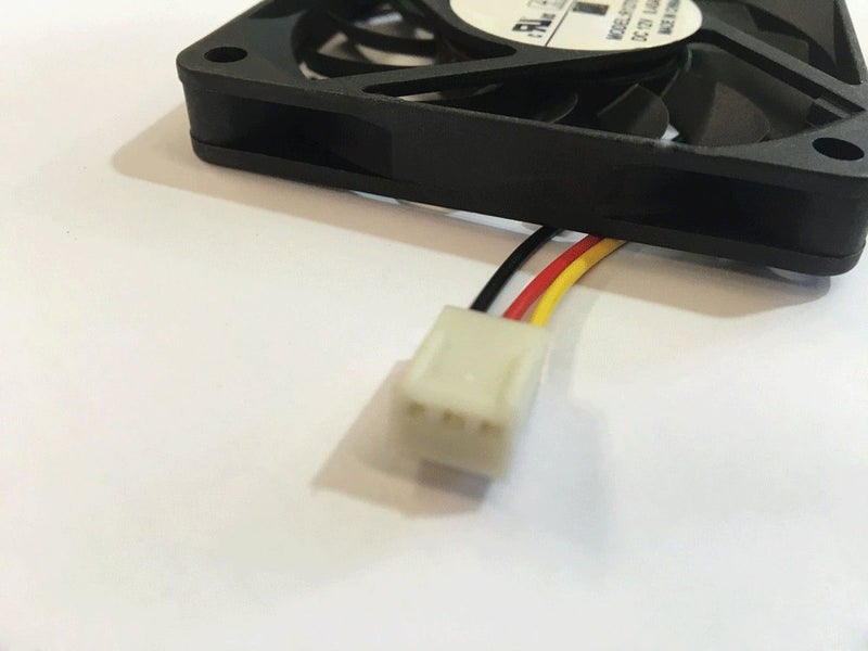 EVERFLOW 707010mm R127010BU 12V 0.45A 3Wire 7cm square Cooling Fan - Image 3